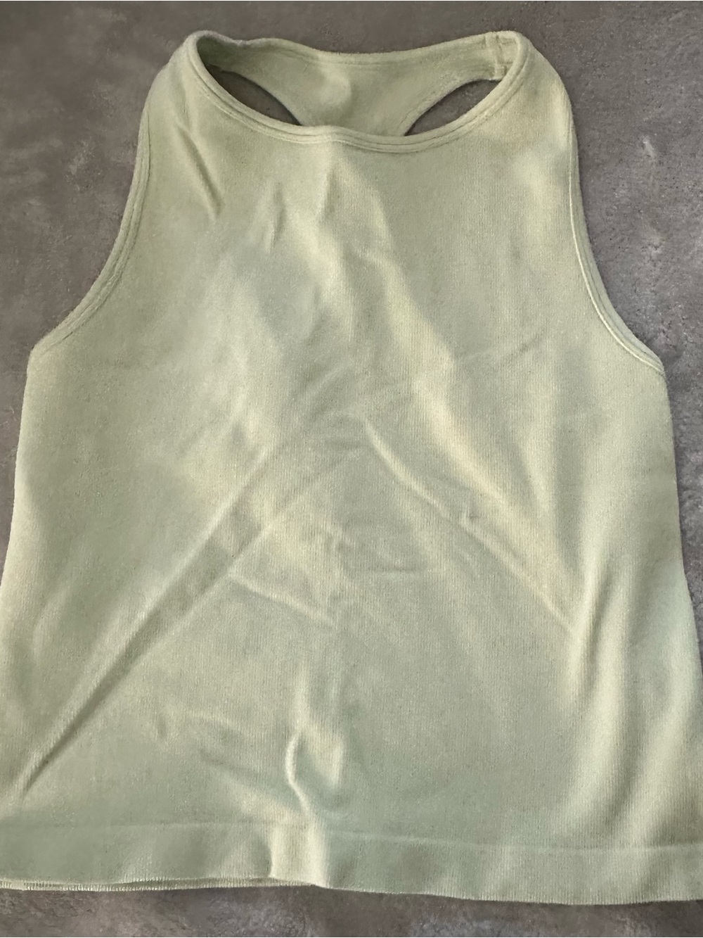 Free People Pale Sage Racerback Tank Top